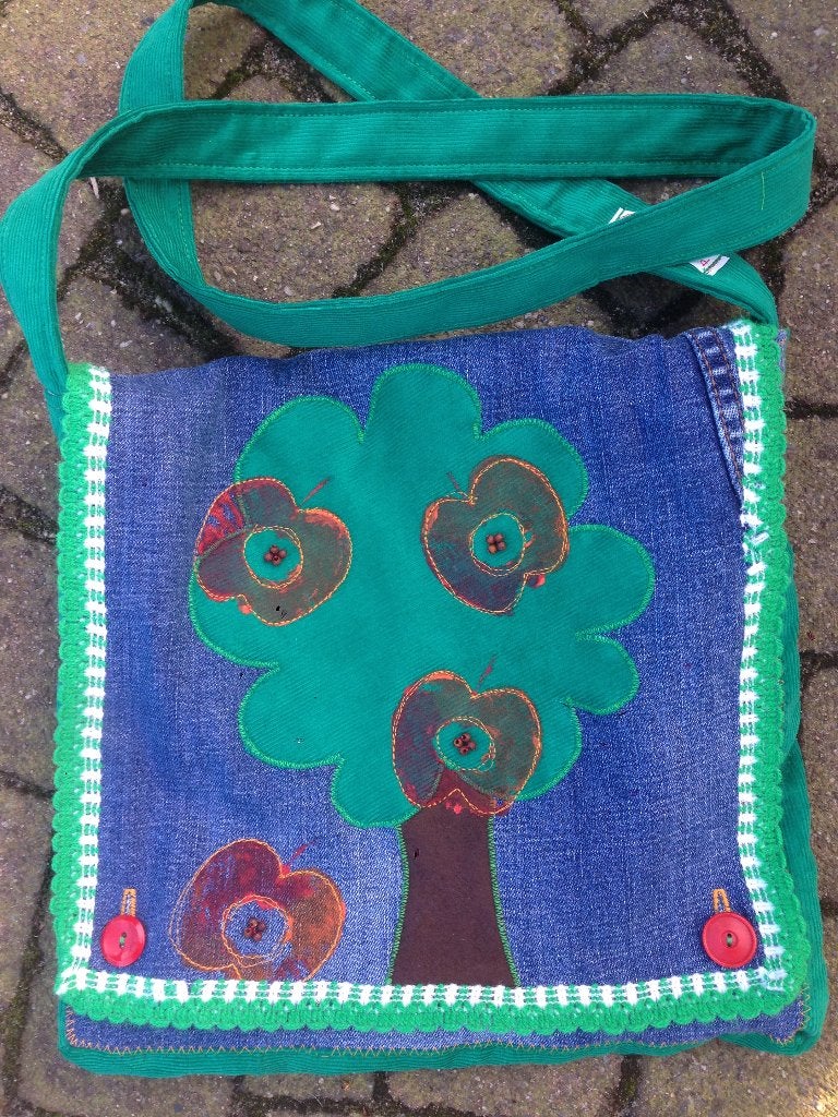 Pippa & Lies tas met appelboom, Ophalen of Verzenden, Nieuw, Groen, Overige typen