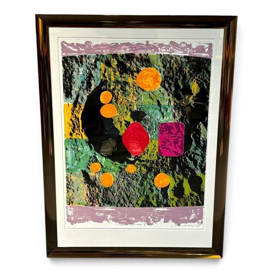 Jelis van Dolderen (1954), Luna colorata III, Gelimiteerde oplage, Ophalen of Verzenden, Abstract, Lithografie
