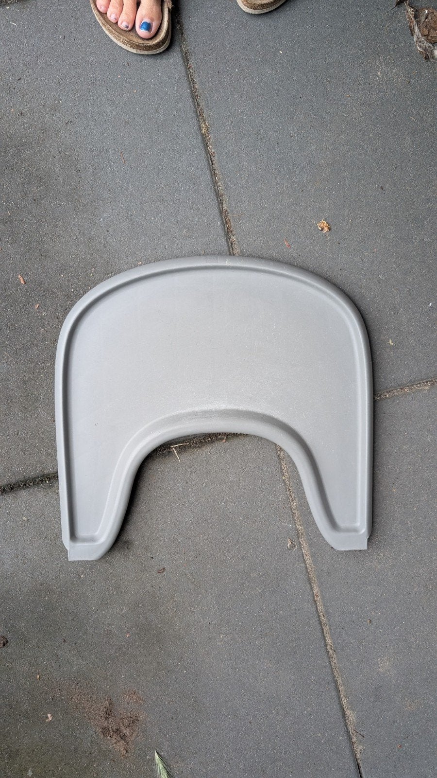 Stokke Tripp Trapp babyset tafelblad grijs, Ophalen, Gebruikt, Meegroeistoel
