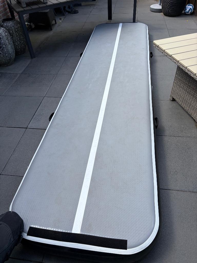 Airtrack, Sport en Fitness, Turnen, Ophalen, Materiaal, Kindermaat 122 t/m 140, Zo goed als nieuw