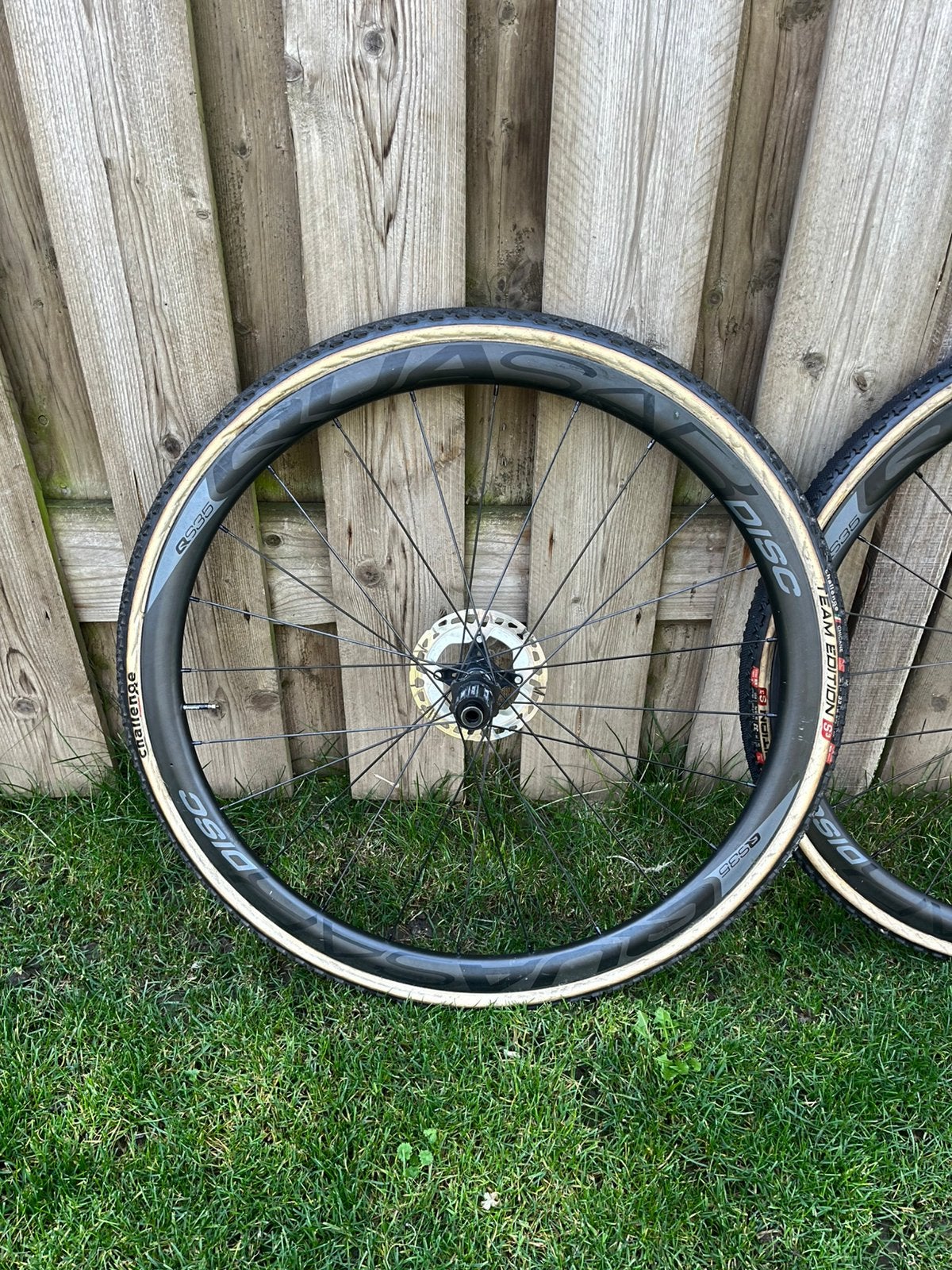 Quasar Carbon disc wielset tube cyclocross shimano body, Ophalen, Zo goed als nieuw, Carbon
