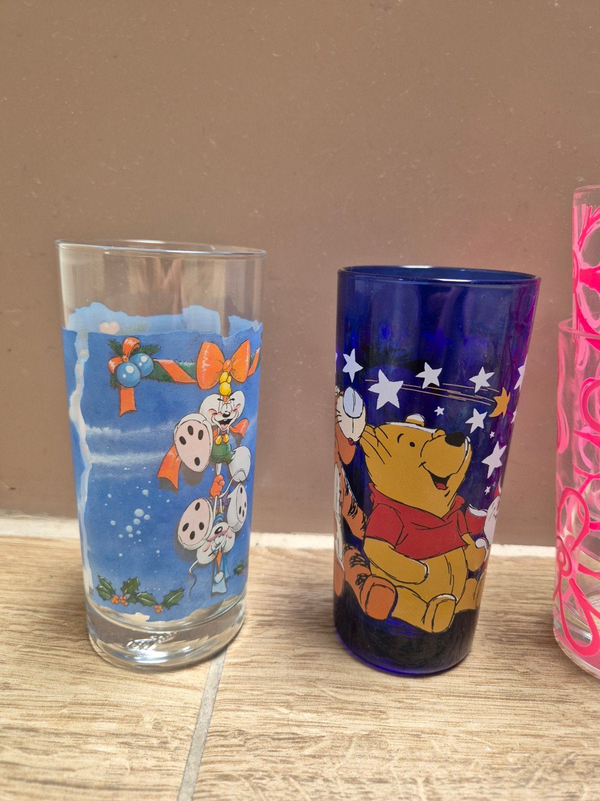 Diverse glazen: Disney, bier, Aperol Spritz, Ophalen, Glas of Glazen, Gebruikt, Glas