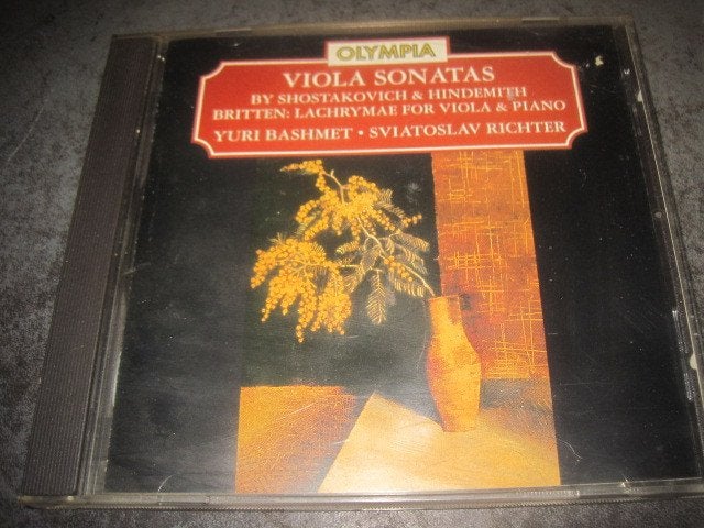 Shostakovich Hindemith Viola Sonatas Bashmet Richter Olympia, Ophalen of Verzenden, Classicisme, Zo goed als nieuw, Kamermuziek