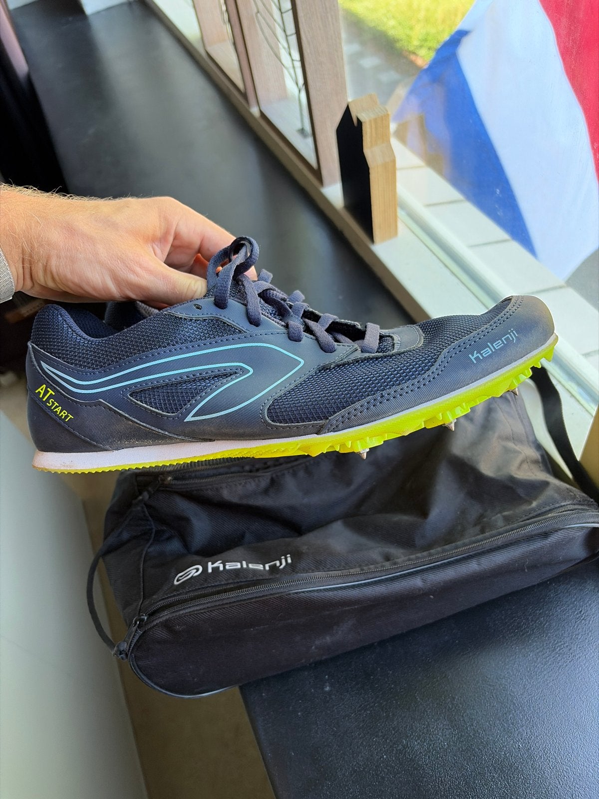 Kalenji AT Start Spikes - Hardloopschoenen met tasje, Gebruikt, Spikes, Hardlopen, Ophalen