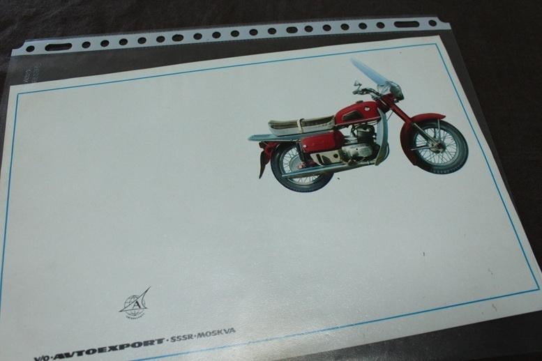 Voskhod ? motorfiets folder, Ophalen of Verzenden, Overige merken