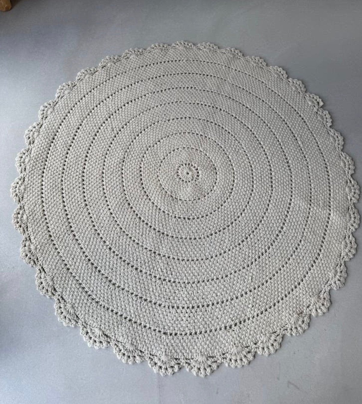 Kidsdepot vloerkleed gehaakt rond 110cm, Ophalen, Gebruikt