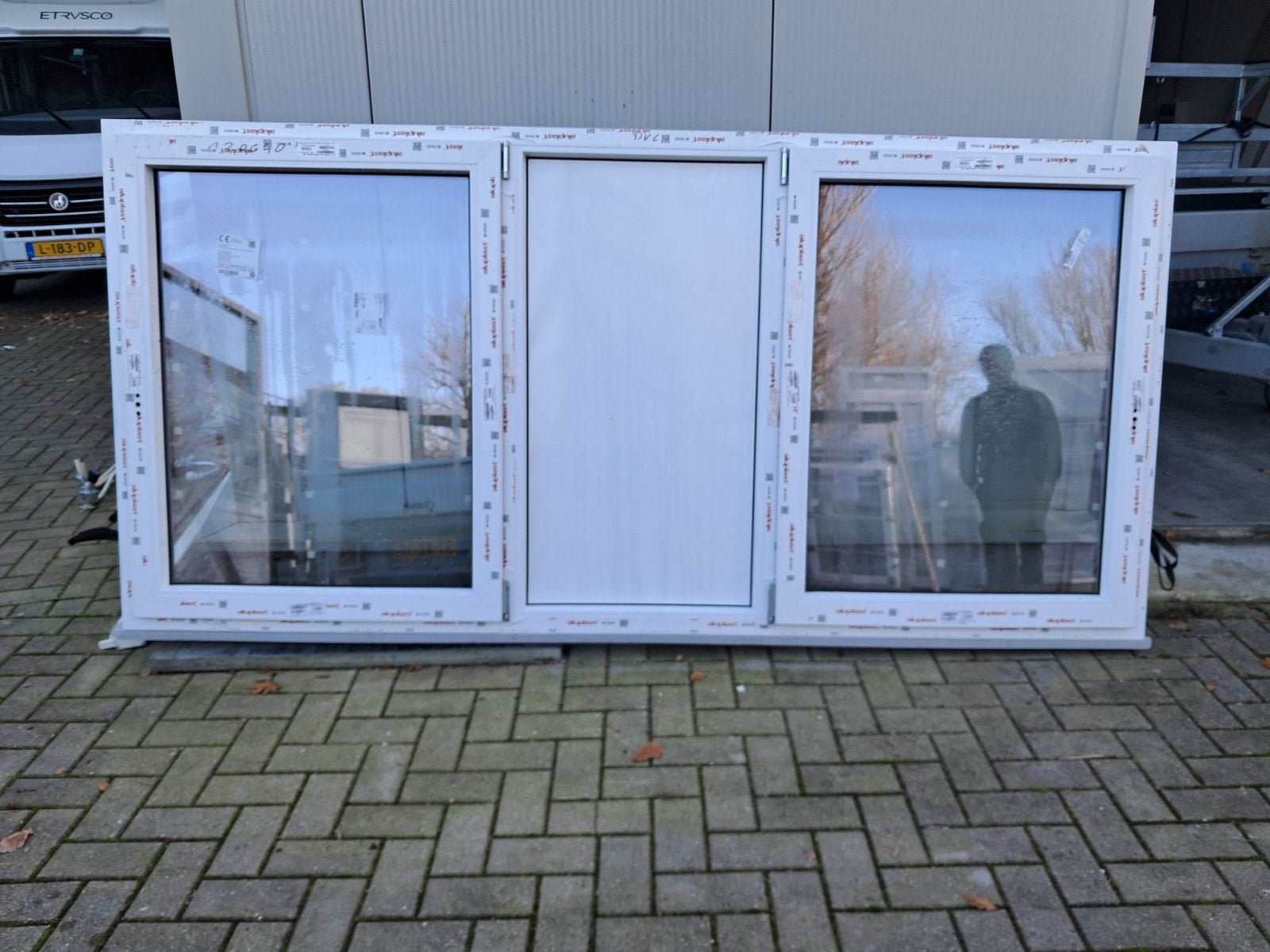 Kunststof Kozijn 2x Draaikiep 2635x1267, Ophalen of Verzenden, Nieuw