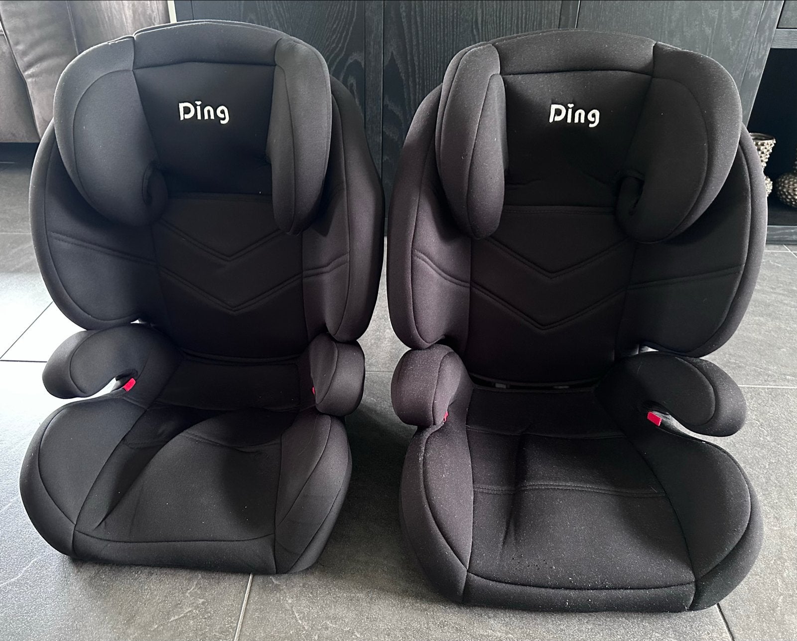 2 autostoelen met Isofix - Merk Ding, Gebruikt, Zijbescherming, 9 t/m 36 kg, Isofix