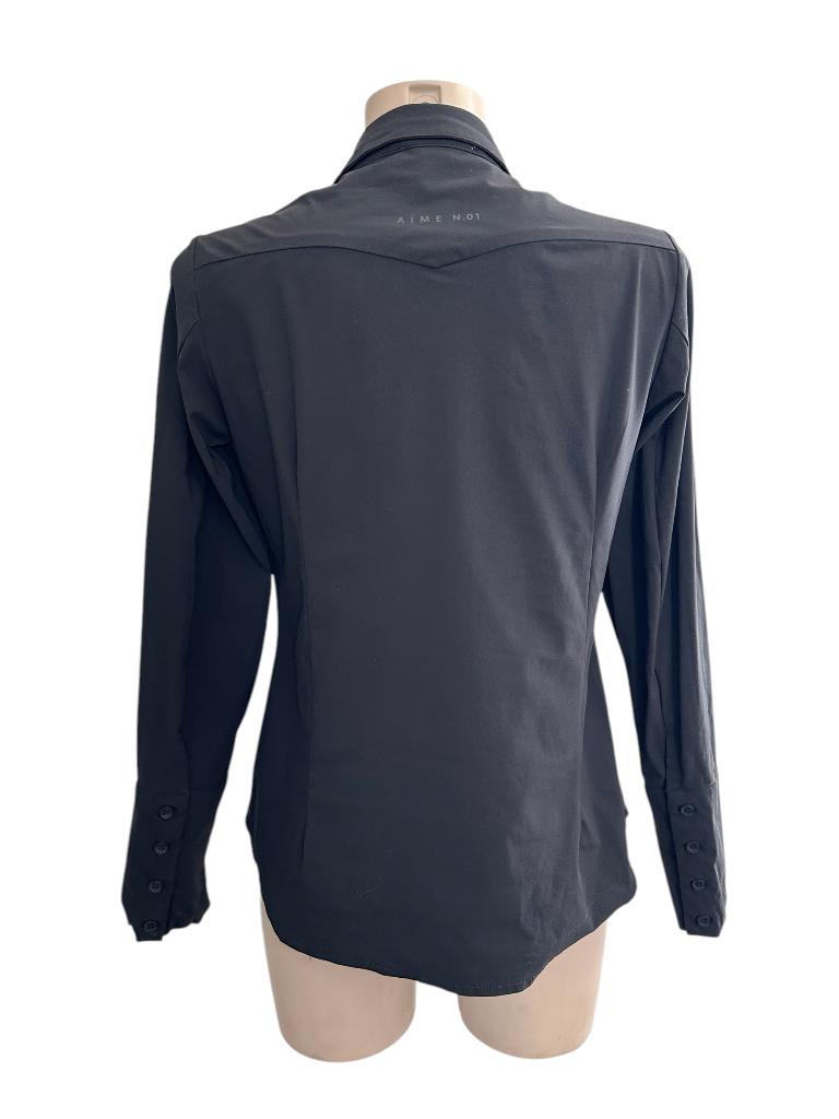 Aime blouse L, Zwart, Ophalen of Verzenden, Zo goed als nieuw