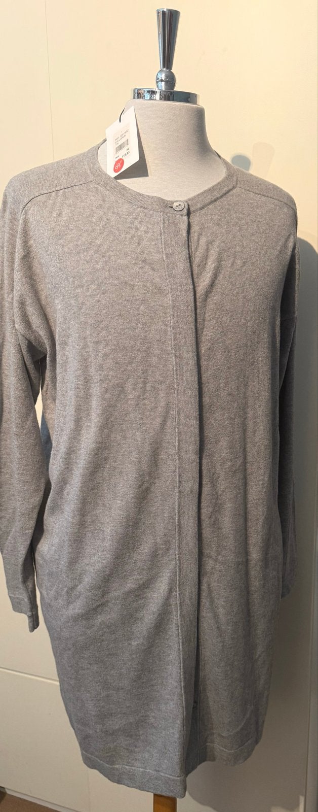 SEY Studio grijs vest katoen kasjmier mix nieuw, Ophalen of Verzenden, Nieuw, Maat 46/48 (XL) of groter, Grijs