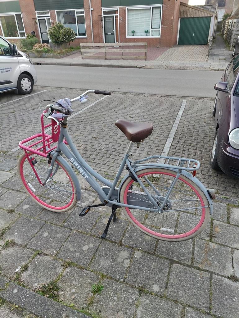 Grijs met roze damesfiets Merk Spirit, Ophalen, Gebruikt, Overige merken