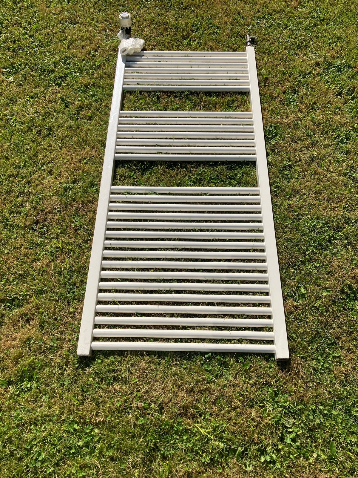 Design radiator met Danfoss thermostaat en bev.materiaal, Ophalen, Radiator, 60 tot 150 cm, 80 cm of meer