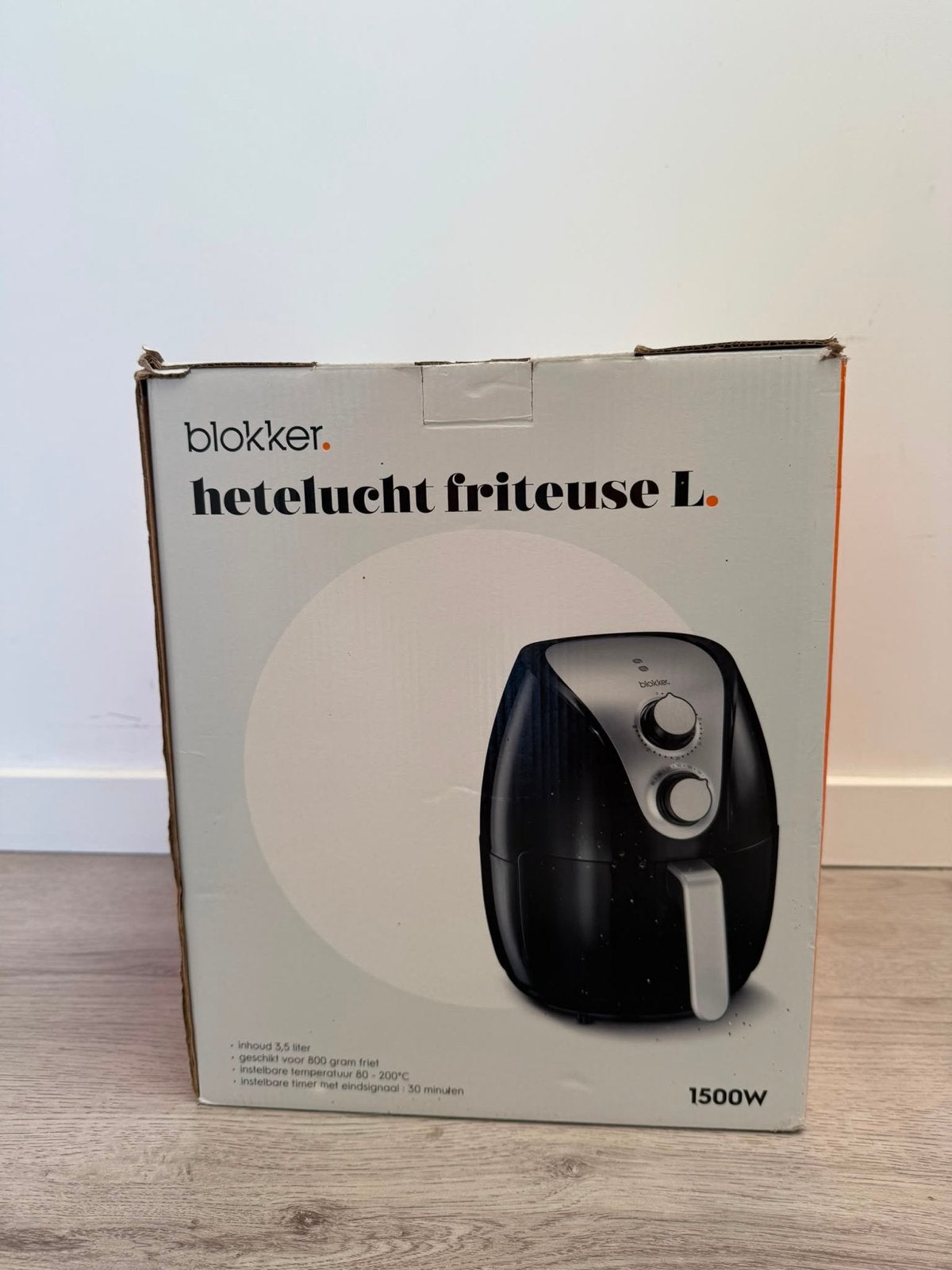 Blokker Hetelucht Friteuse L - 3.5 Liter, 1500W, 3 tot 4 liter, Ophalen, Nieuw