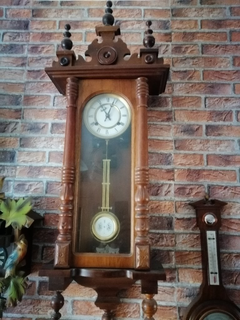 Vintage goedwerkende wandklok, Antiek en Kunst, Ophalen of Verzenden