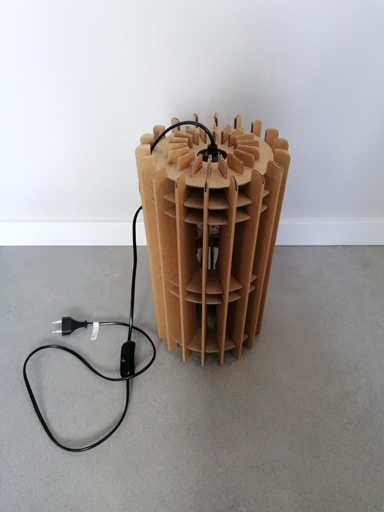 Lamp Modern Design Kartonnen Hanglamp Tafellamp Ecologisch, Overige materialen, Ophalen of Verzenden, Zo goed als nieuw, Minimalistisch