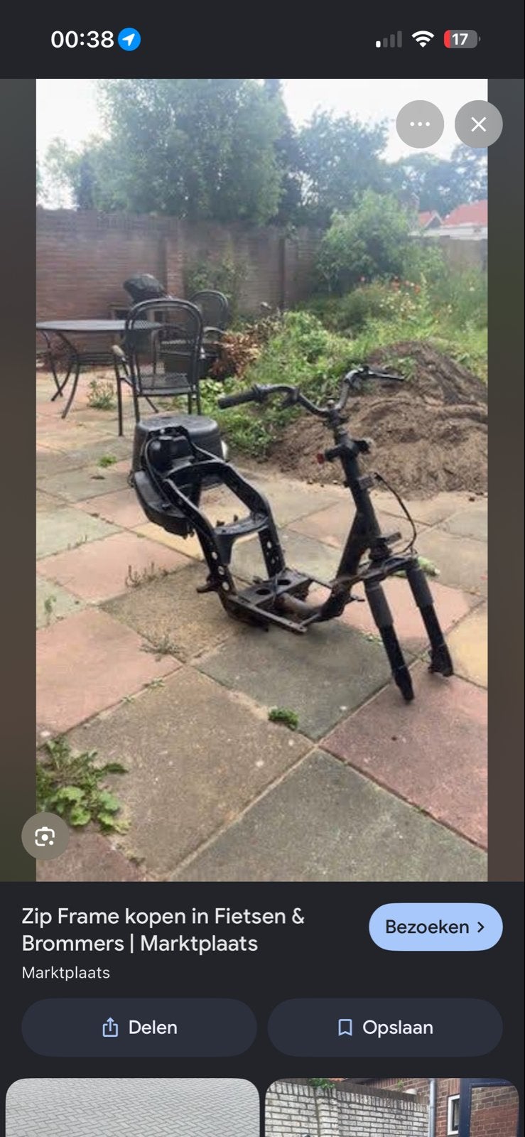 Gezocht: Piaggio Zip 2000 frame met kenteken en papieren, Ophalen of Verzenden, Gebruikt