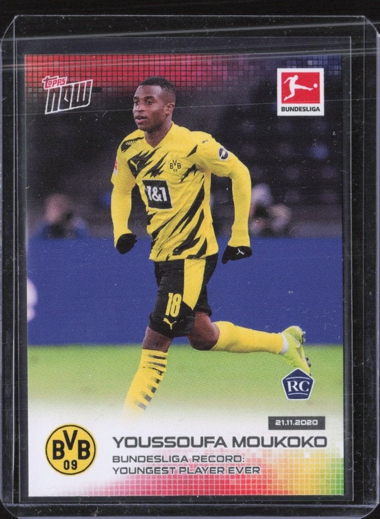 Topps NOW Rookie Cards Moukoko & Gravenberch RC, Ophalen of Verzenden, Zo goed als nieuw, Plaatje
