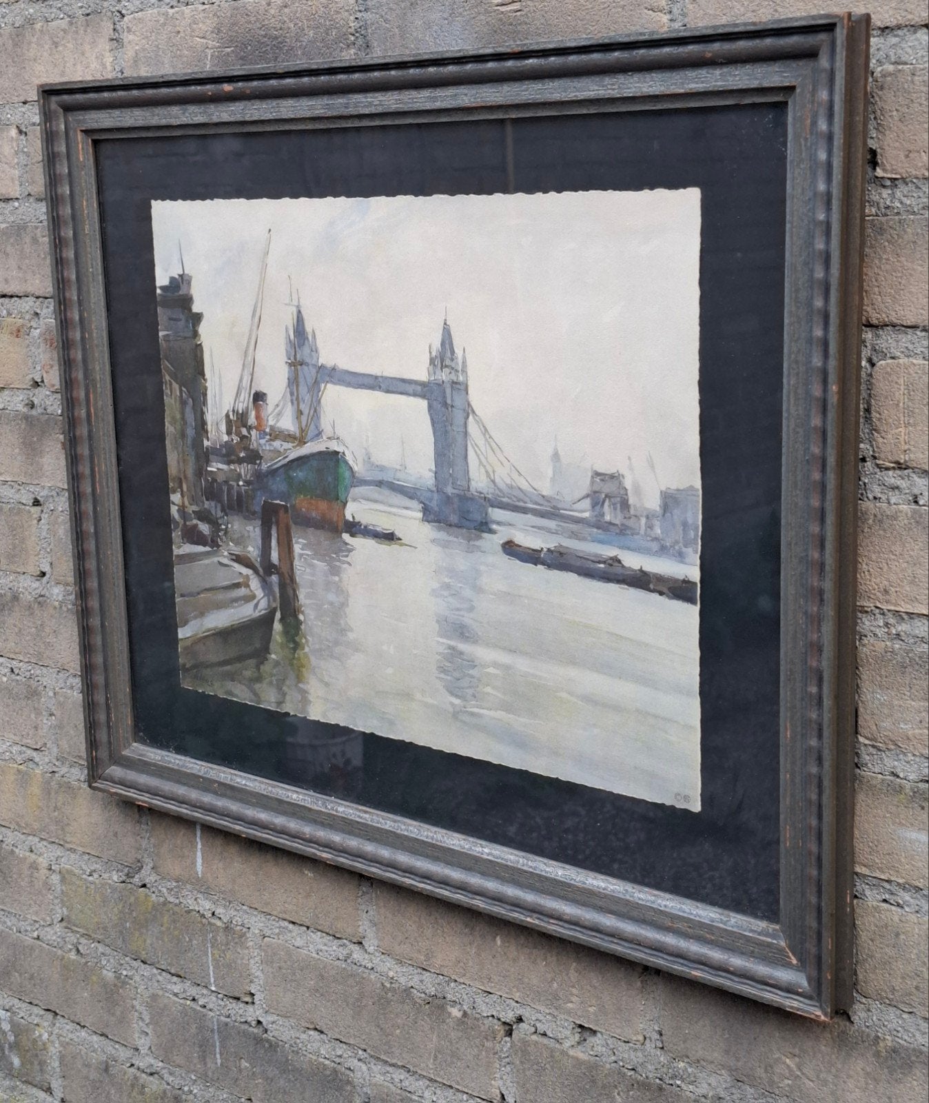 Tower Bridge London. Nicolas Markovitisch Marc (1894-1964)., Ophalen, Uniformen, Lithografie, Gesigneerd