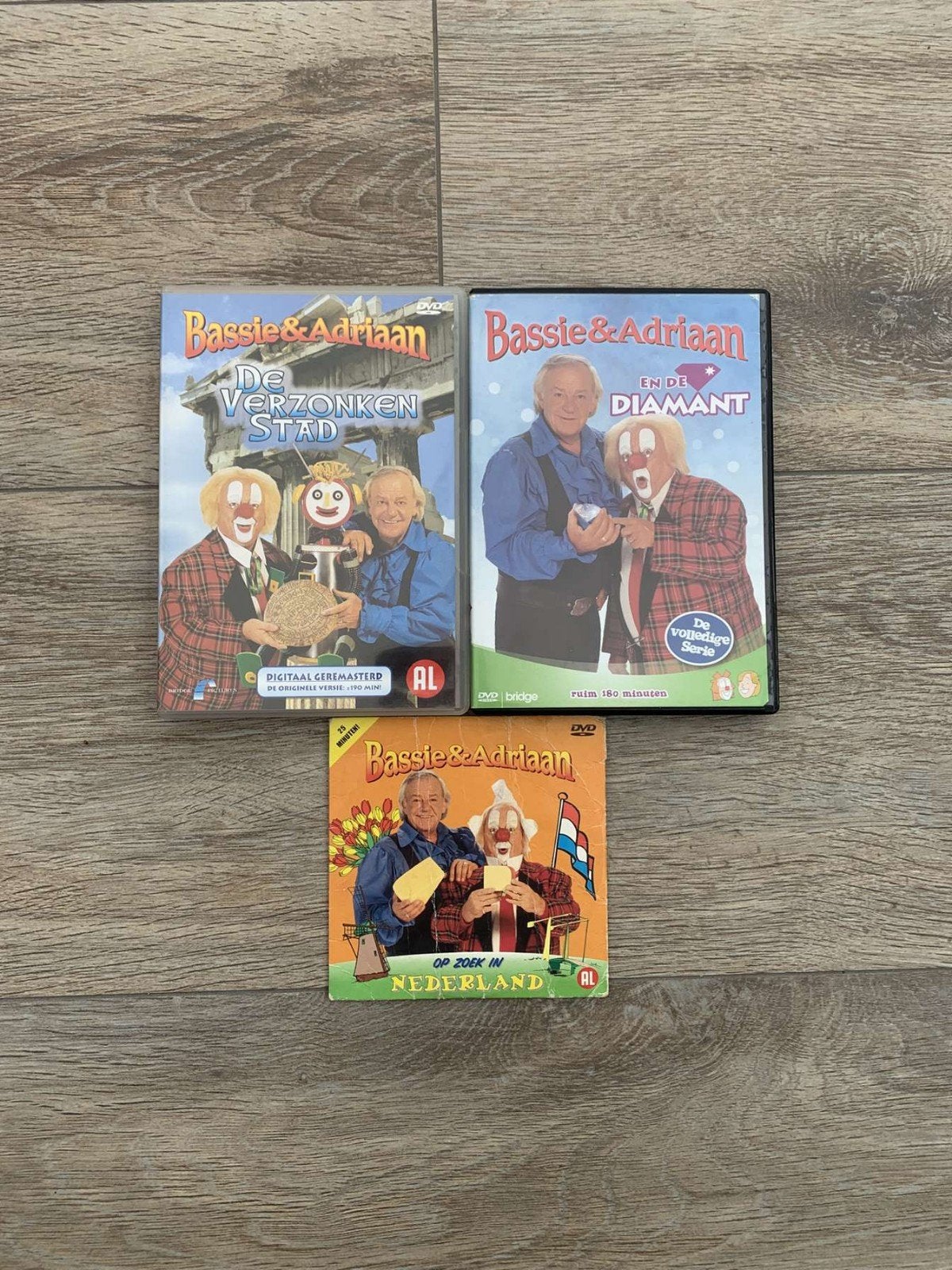 3 Bassie & Adriaan Dvd's, Alle leeftijden, Ophalen of Verzenden, Zo goed als nieuw