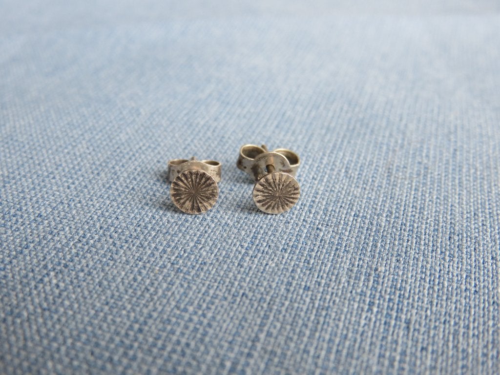 Antieke oorstekers in 835 karaat zilver - 20e eeuw, Ophalen of Verzenden, Zilver, Oorbellen