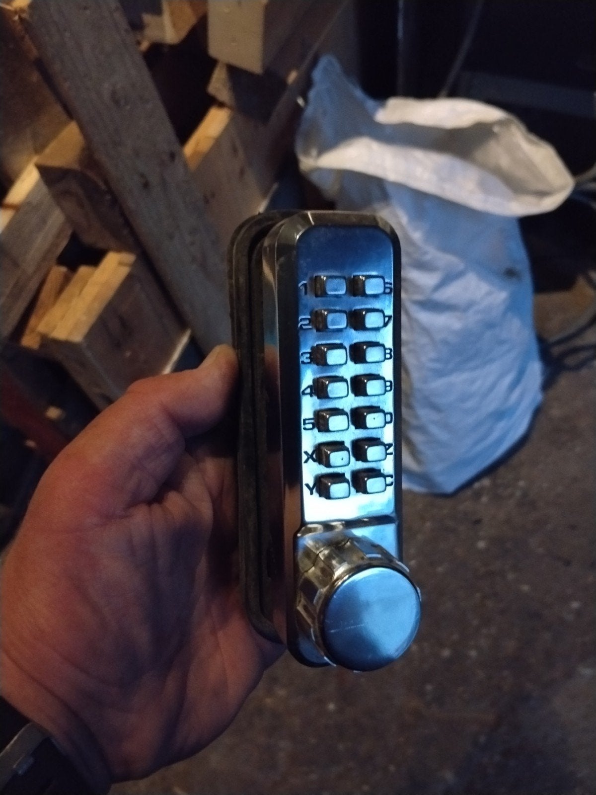 4x Mechanisch codeslot, Ophalen of Verzenden, Gebruikt, Chroom, Slot