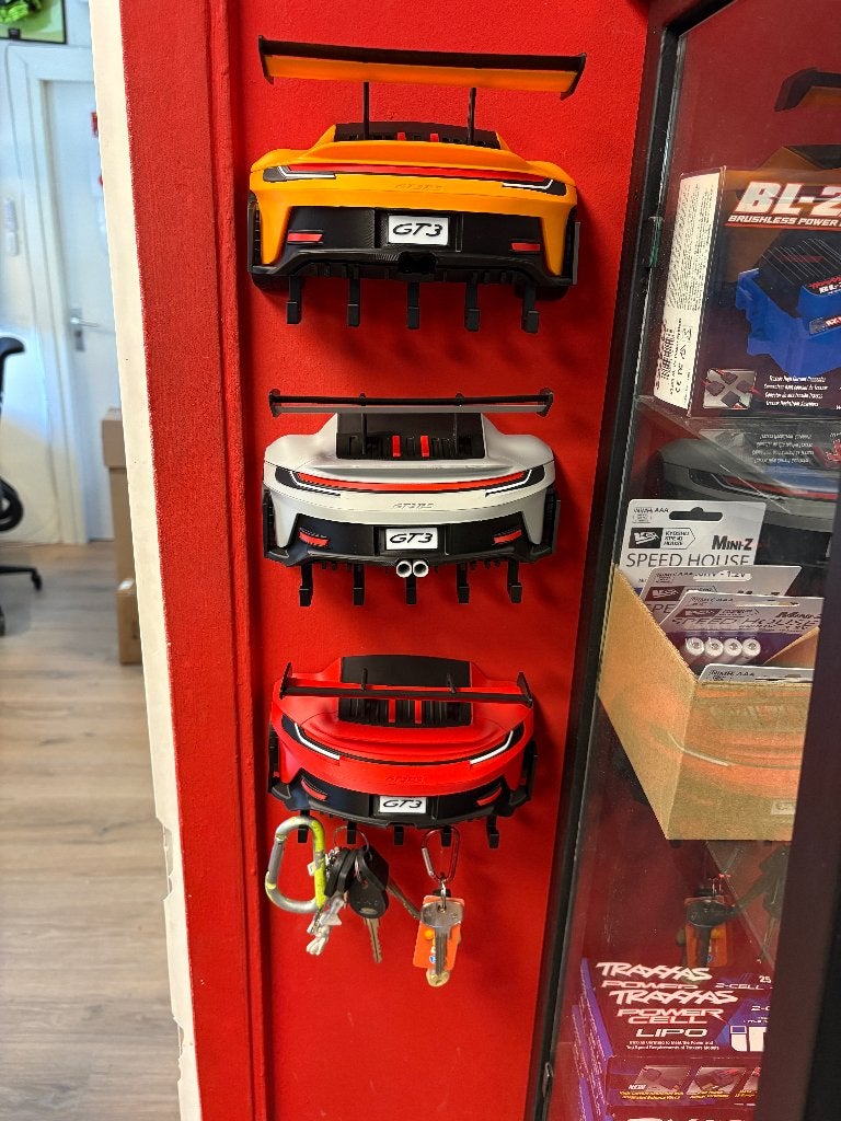 Porsche GT3 R Sleutelrekje 3D design in meerdere kleuren, Overige merken, Auto, Groter dan 1:32, Nieuw