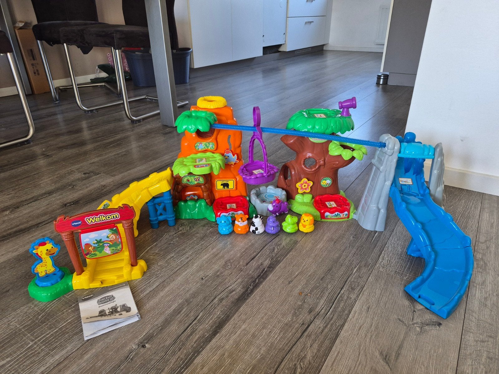 Grote set VTech Zoef Zoef Dieren met diverse banen, Ophalen, Gebruikt, Overige typen, Met licht