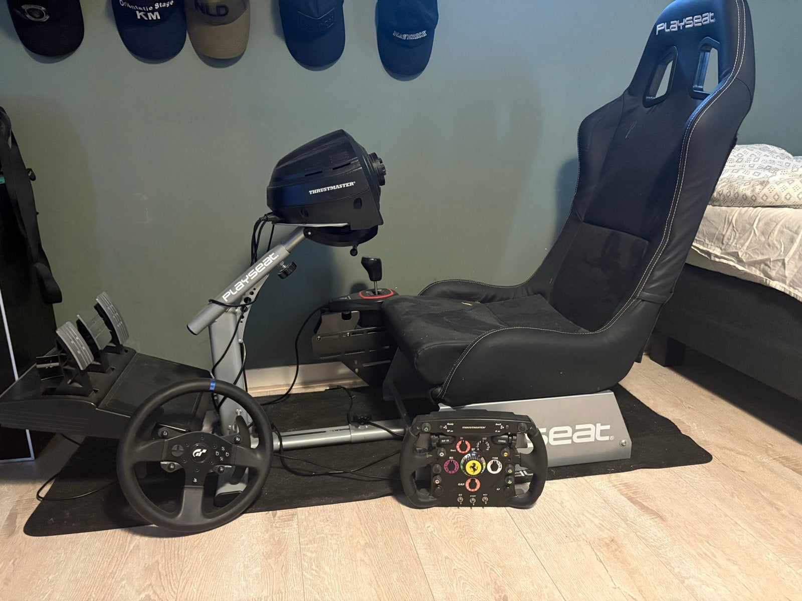 PlaySeat racestoel met Thrustmaster T300RS GT stuur, Ophalen, Overige merken, Zo goed als nieuw