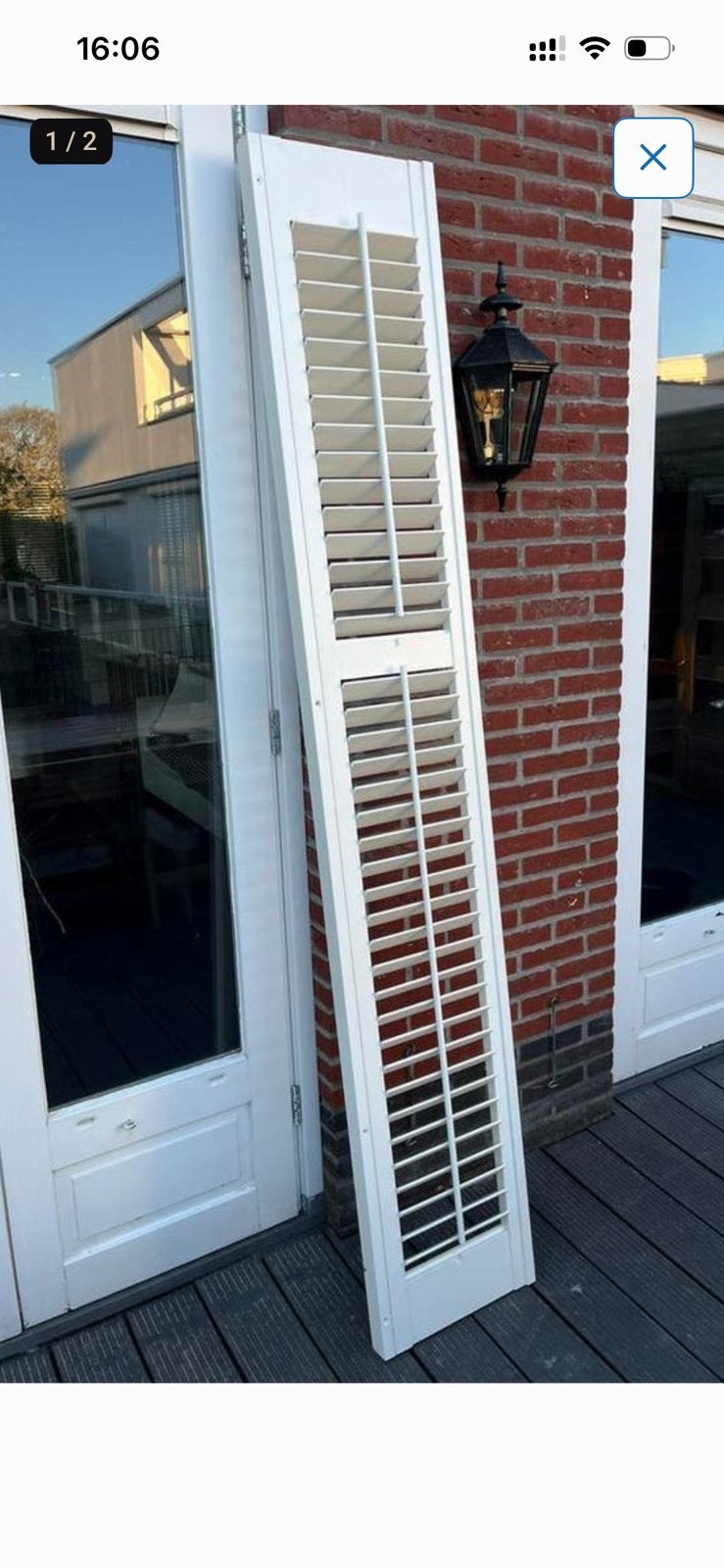 Shutter 39x234,5, Ophalen of Verzenden, Zo goed als nieuw