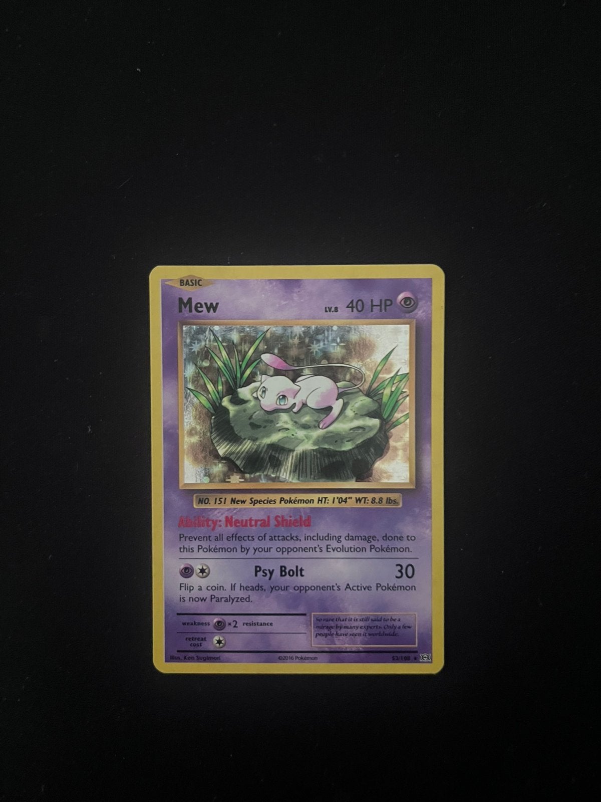 Mew holo #53 Evolutions, Ophalen, Gebruikt