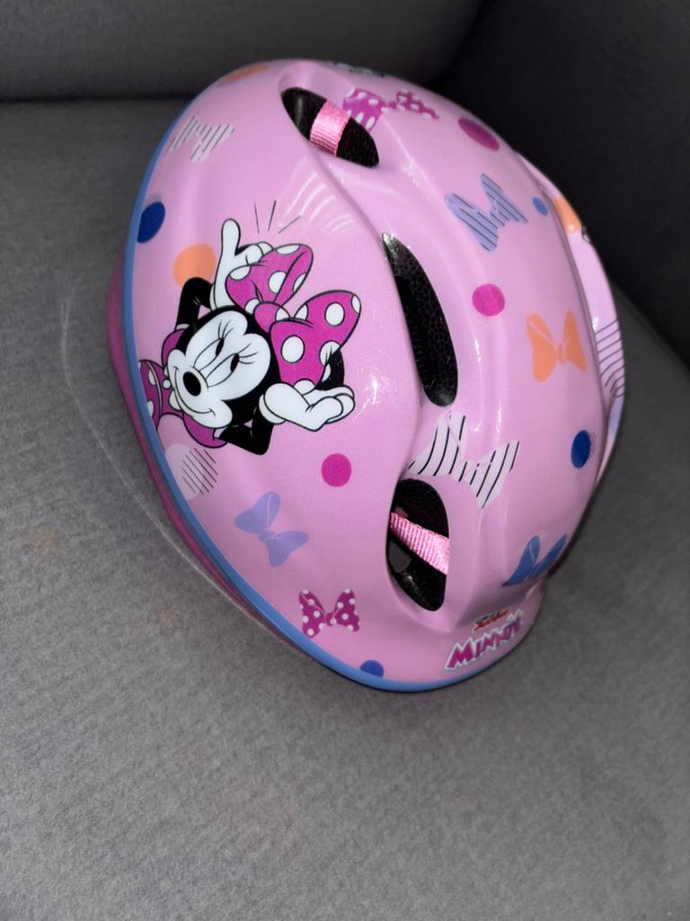 Mini mouse kinderhelm 52-56 cm, Fietsen en Brommers, Fietsaccessoires | Fietshelmen, Ophalen, Zo goed als nieuw