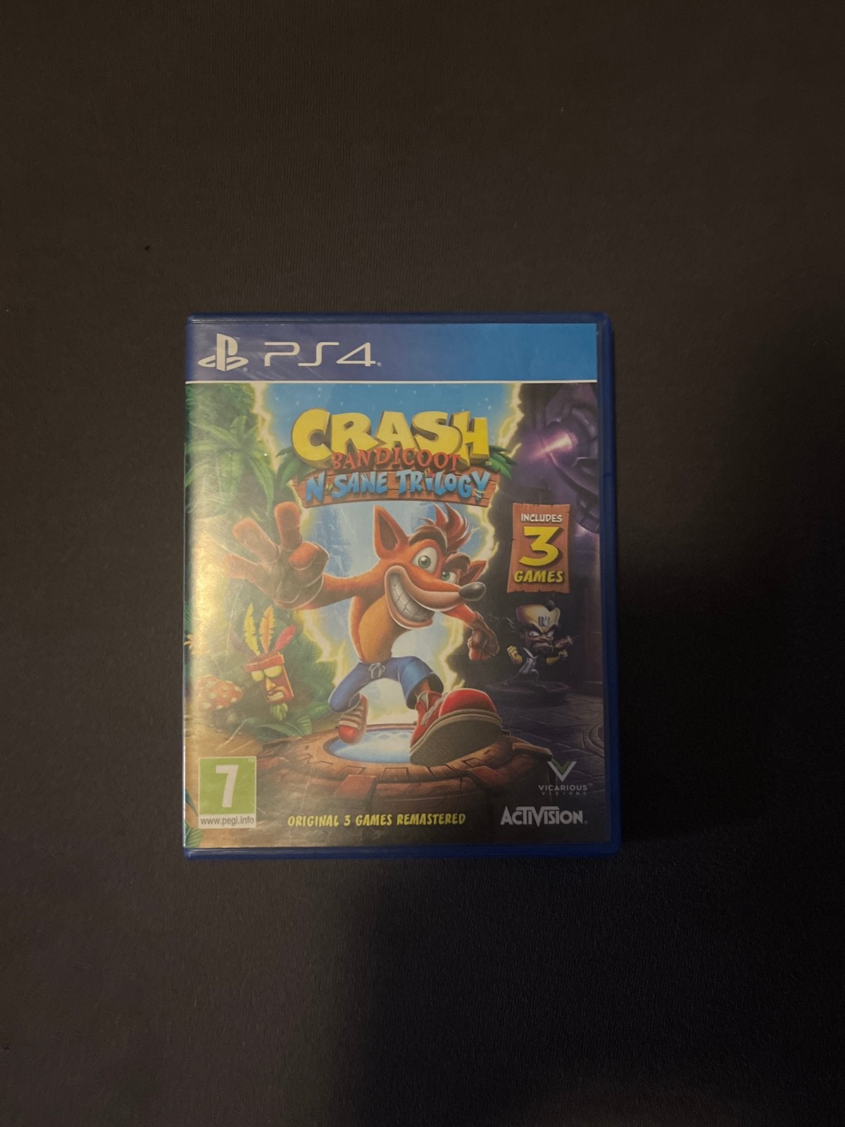 Crash Bandicoot N. Sane Trilogy PS4 - Remastered Klassieker, Ophalen, Gebruikt, 1 speler, Platform