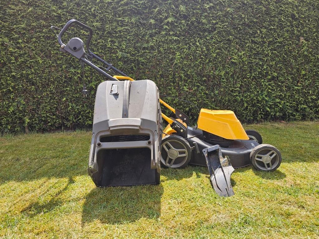 Stiga Combi 48 ES elektrische grasmaaier, Tuin en Terras, Grasmaaiers, Ophalen, Cirkelmaaier, Gebruikt, Elektrische grasmaaier