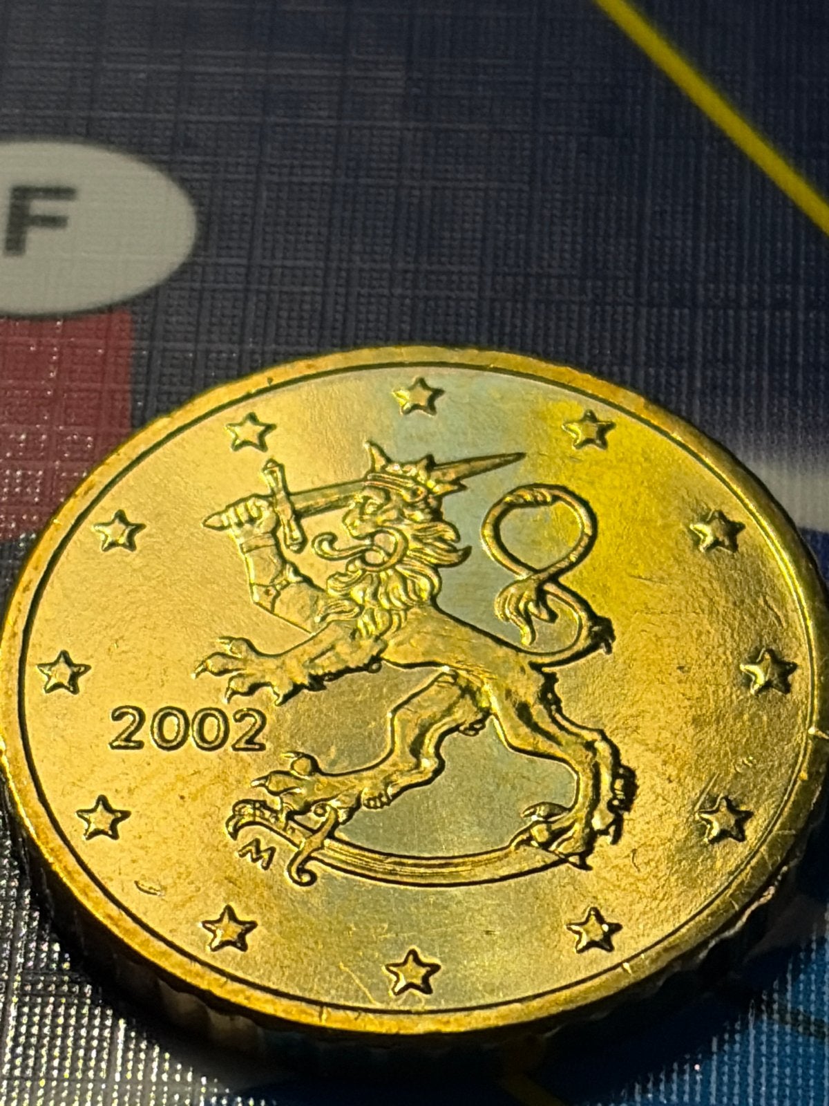Finse 50 cent munt 2002 met leeuw, Ophalen of Verzenden, Finland, 50 cent, Losse munt