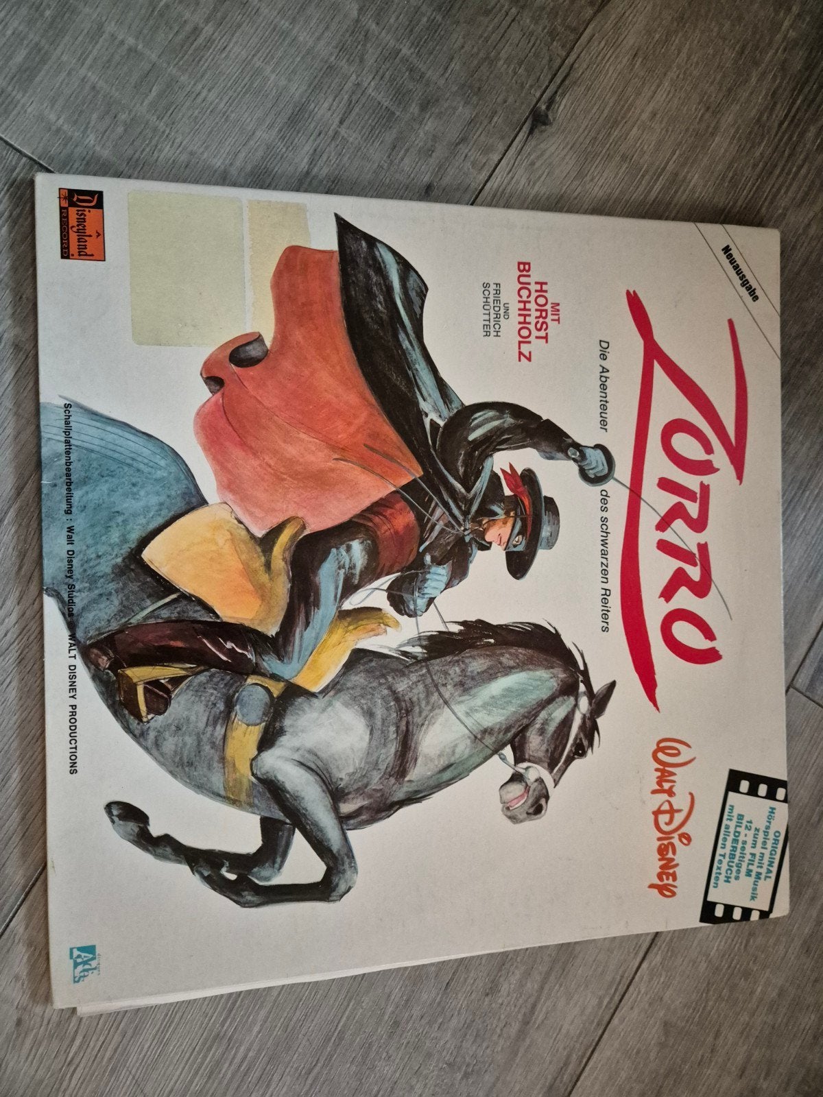 Walt Disney Zorro LP Duits, Cd's en Dvd's, Vinyl | Kinderen en Jeugd, LP, Gebruikt, Ophalen of Verzenden, Verhaal of Sprookje