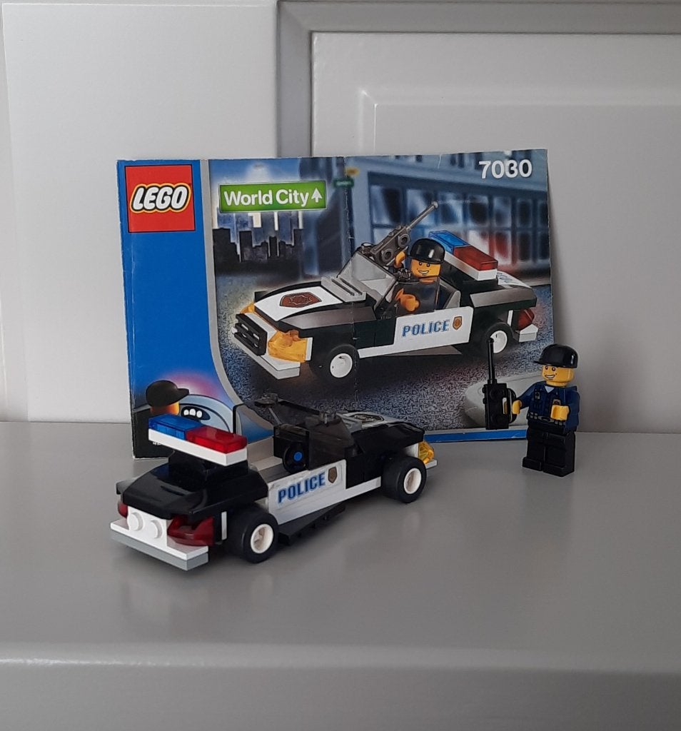 LEGO WORLD CITY ® 7030 POLITIE PATROUILLEWAGEN SQUAD CAR, Lego, Ophalen of Verzenden, Complete set, Inclusief instructies