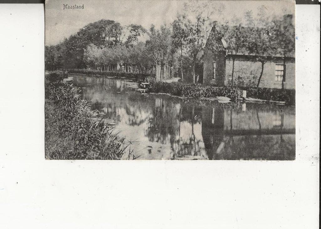 Maasland Woning aan de Vaart J Waltman, Ophalen of Verzenden, Ongelopen, Zuid-Holland