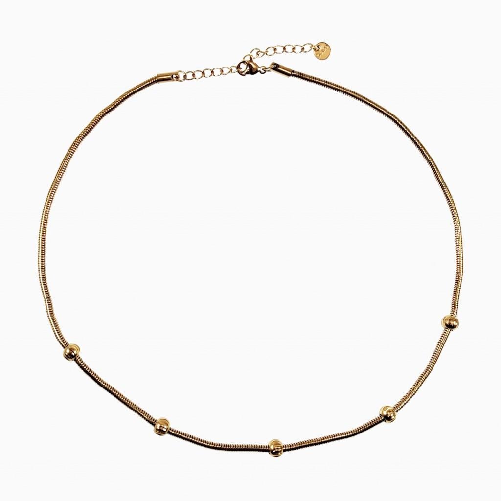 45cm Vossenstaart Ketting Dames Stalen Goudkleur Choker, Overige materialen, Verstelbaar, Birgitta-Gracht 33, 6465 EL Kerkrade, Nederland