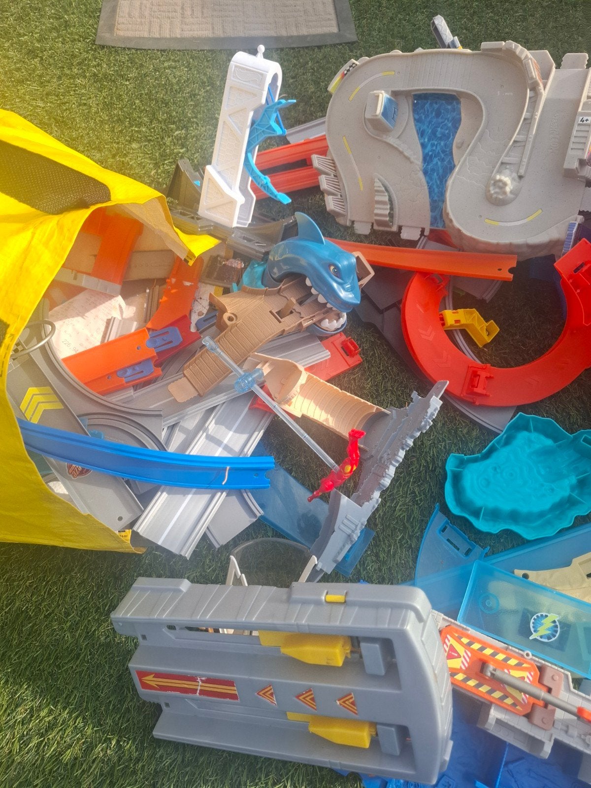 Grote Hot Wheels Racebaan Set met Looping en Haai, Ophalen of Verzenden