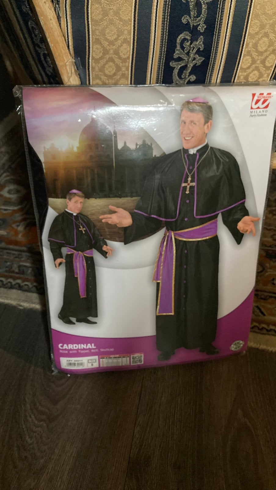 Carnavalskostuum kardinaal / priester / bisschop, Ophalen of Verzenden, Zo goed als nieuw
