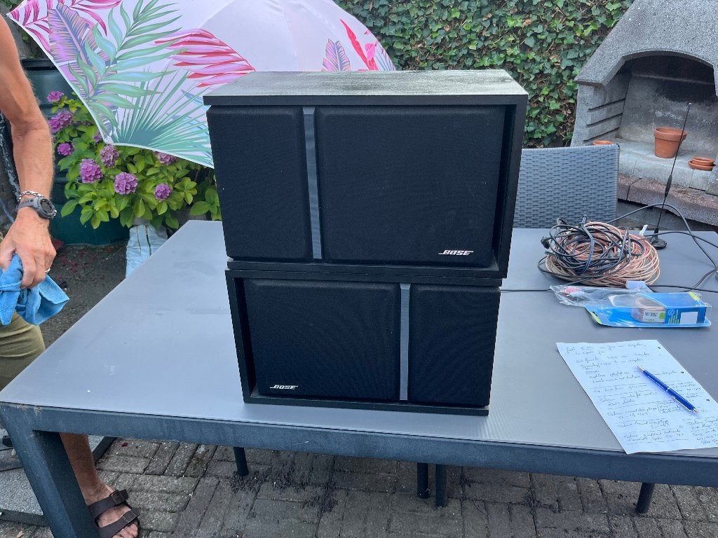 Te koop zwarte BOSE luidsprekers ML3 (BLK)  15 - 60 W, Ophalen, Stereo speakers, Gebruikt, 60 tot 120 watt