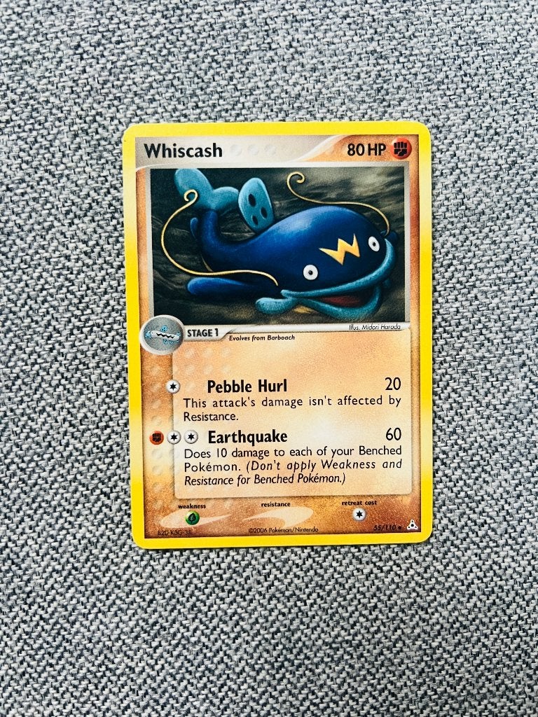 Whiscash 55/110 Ex Holon Phantoms Pokemon, Verzenden, Zo goed als nieuw, Losse kaart, Foil