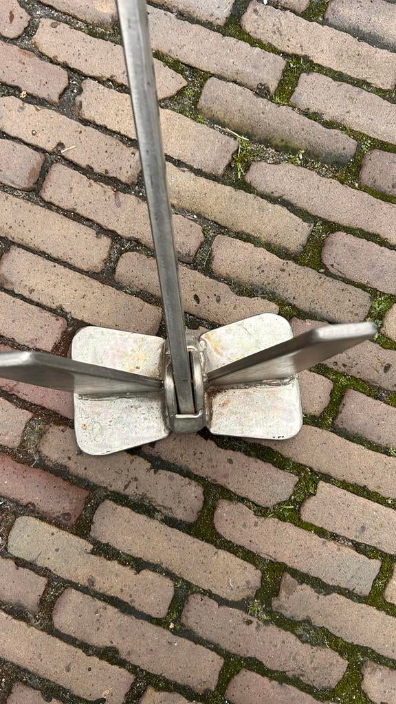 2x Zware RVS bootankers (15-20 kg) – handgemaakt, Ophalen, Gebruikt, Overige typen
