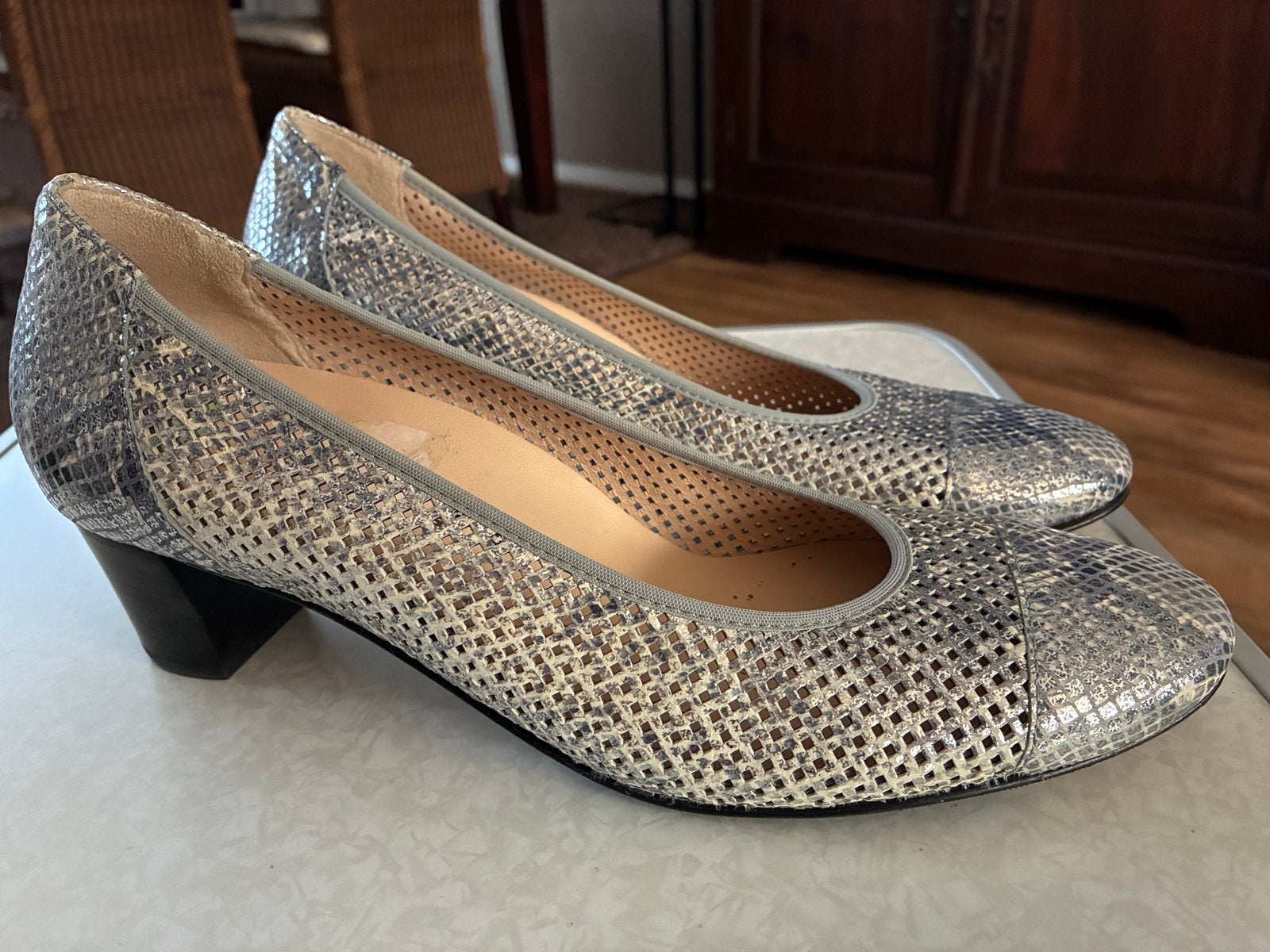 Hassia pumps Rimini -G maat 7,5 zilverkleur, Ophalen, Nieuw, Overige kleuren, Pumps