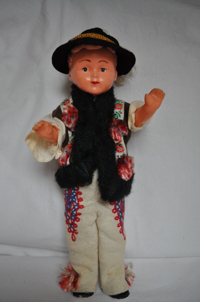 Oud Pop Popje 30 cm, Ophalen of Verzenden, Gebruikt, Pop