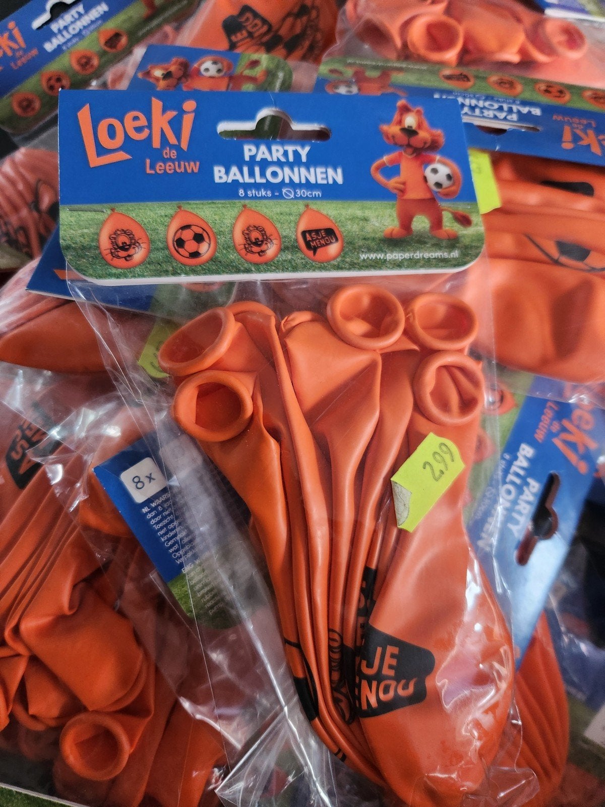 Loeki oranje ballonnen versiering, Ophalen, Nieuw, Versiering, Verjaardag