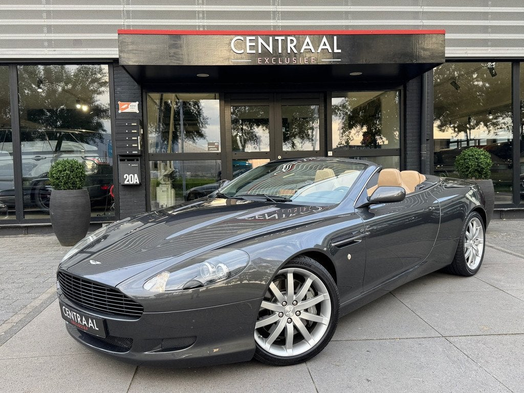 Aston Martin DB9 Volante 5.9 V12|Dealer Maintained|Leder|Pdc, Auto's, Automaat, Achterwielaandrijving, Leder, Bedrijf