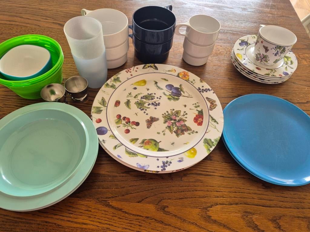 Kampeer servies, Ophalen of Verzenden