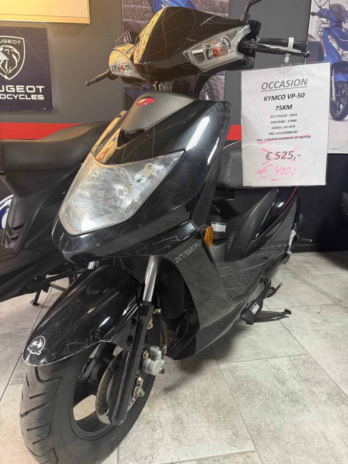 Kymco Vp50 zwart 25km, Ophalen of Verzenden, Gebruikt, Overige typen, Kymco