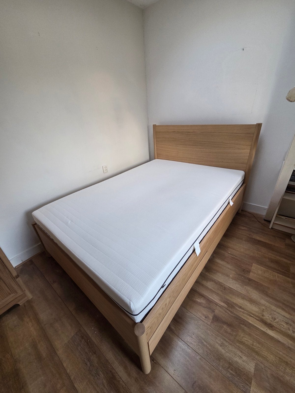 LIVARNO pocketvering matras 140x200, Ophalen, Wit, 140 cm, Zo goed als nieuw